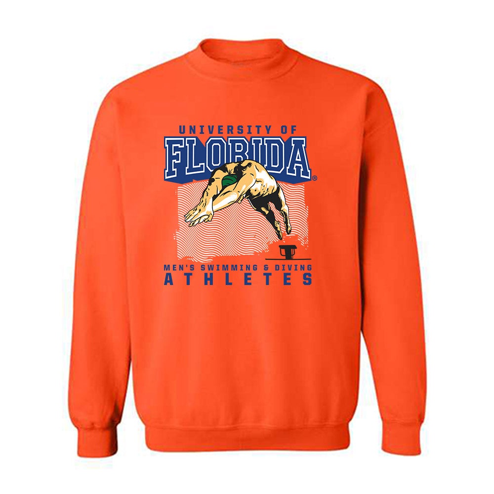Florida - NCAA Men's Swimming & Diving : Liam Smith - Sports Shersey Crewneck Sweatshirt-0