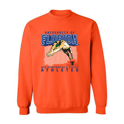Florida - NCAA Men's Swimming & Diving : Liam Smith - Sports Shersey Crewneck Sweatshirt-0