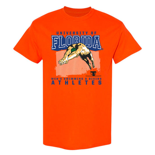 Florida - NCAA Men's Swimming & Diving : JESUS MIGUEL AGUNDEZ MORA - Sports Shersey T-Shirt-0
