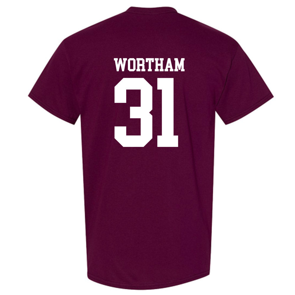 Mississippi State - NCAA Baseball : Charlie Wortham - Classic Shersey T-Shirt-1