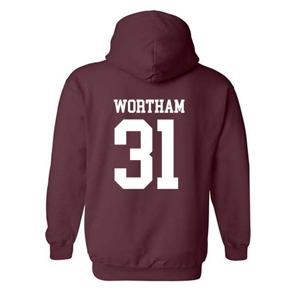 Mississippi State - NCAA Baseball : Charlie Wortham - Classic Shersey Hooded Sweatshirt-1