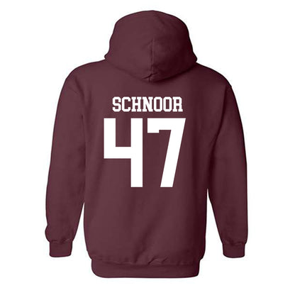 Mississippi State - NCAA Baseball : JT Schnoor - Classic Shersey Hooded Sweatshirt-1