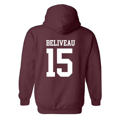 Mississippi State - NCAA Baseball : Tanner Beliveau - Classic Shersey Hooded Sweatshirt-1