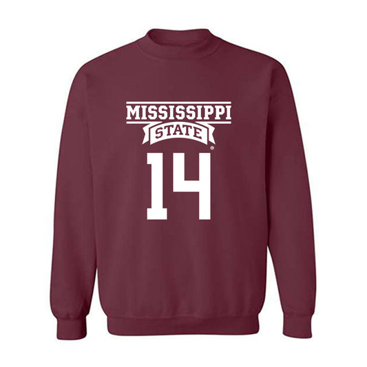 Mississippi State - NCAA Football : Brodie McWhorter - Classic Shersey Crewneck Sweatshirt-0