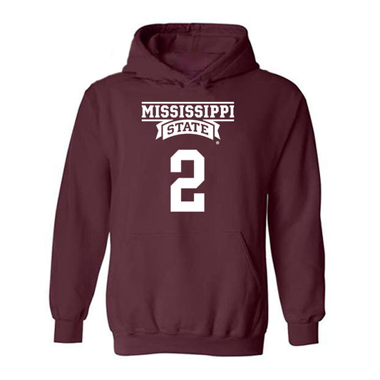 Mississippi State - NCAA Women's Volleyball : Adriana Jeanpierre - Classic Shersey Hooded Sweatshirt-0