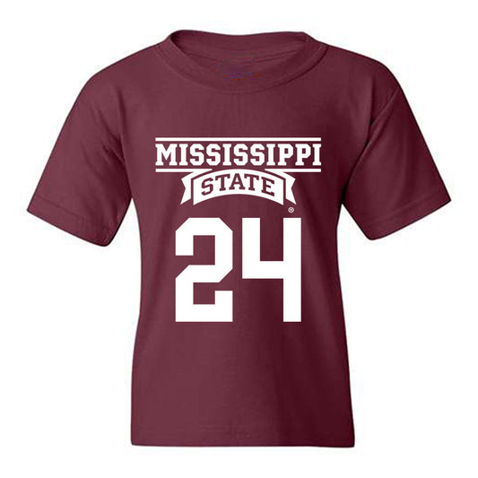 Mississippi State - NCAA Baseball : Jack Bauer - Classic Shersey Youth T-Shirt-0