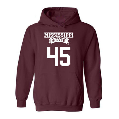 Mississippi State - NCAA Baseball : Dane Burns - Classic Shersey Hooded Sweatshirt-0