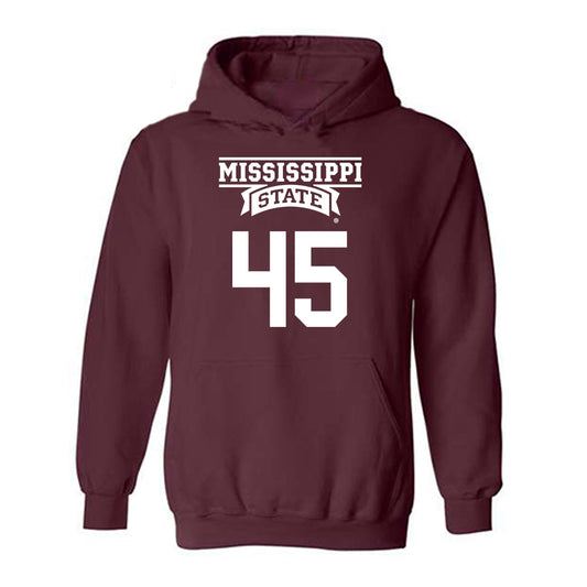 Mississippi State - NCAA Baseball : Dane Burns - Classic Shersey Hooded Sweatshirt-0