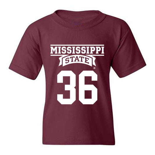 Mississippi State - NCAA Baseball : Tyler Pitzer - Classic Shersey Youth T-Shirt-0