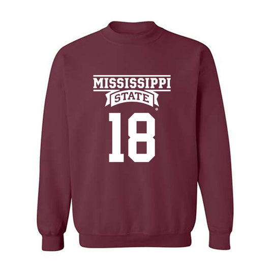 Mississippi State - NCAA Football : Riley Williams - Classic Shersey Crewneck Sweatshirt-0