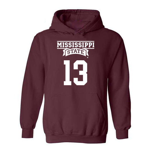 Mississippi State - NCAA Football : Sanfrisco Magee - Classic Shersey Hooded Sweatshirt-0