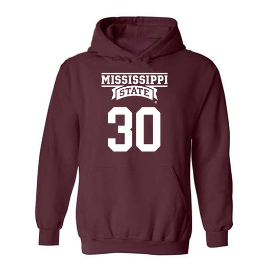 Mississippi State - NCAA Baseball : Jackson Logar - Classic Shersey Hooded Sweatshirt-0