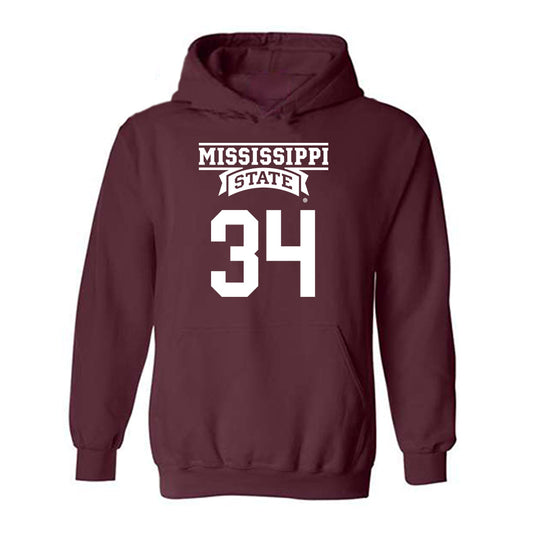 Mississippi State - NCAA Men's Basketball : Gai Atem - Classic Shersey Hooded Sweatshirt-0