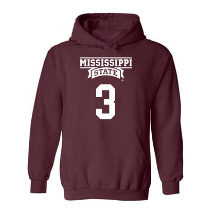 Mississippi State - NCAA Men's Basketball : Tee Bartlett - Classic Shersey Hooded Sweatshirt-0