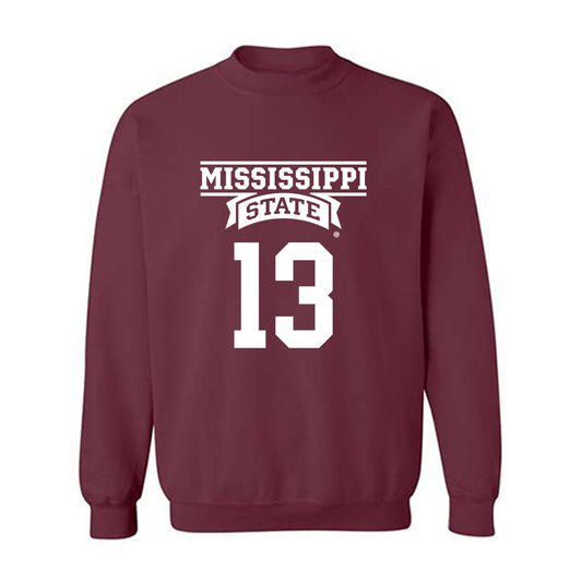 Mississippi State - NCAA Football : Sanfrisco Magee - Classic Shersey Crewneck Sweatshirt-0