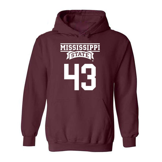 Mississippi State - NCAA Football : Will Whitson - Classic Shersey Hooded Sweatshirt-0