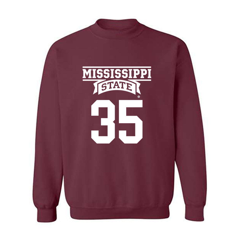 Mississippi State - NCAA Baseball : Ben Davis - Classic Shersey Crewneck Sweatshirt-0