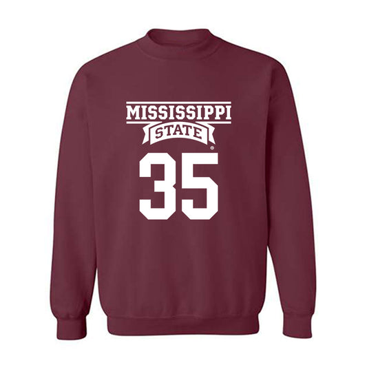 Mississippi State - NCAA Baseball : Ben Davis - Classic Shersey Crewneck Sweatshirt-0