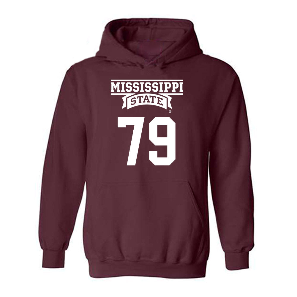 Mississippi State - NCAA Football : Dalton Toothman - Classic Shersey Hooded Sweatshirt-0