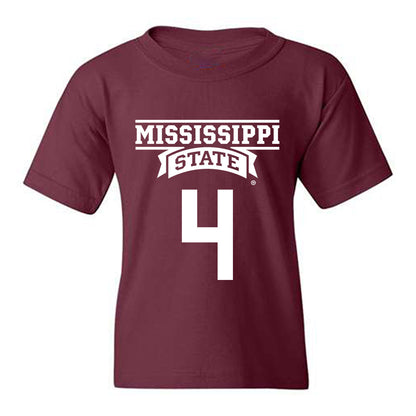 Mississippi State - NCAA Men's Basketball : Brandon Walker - Classic Shersey Youth T-Shirt-0