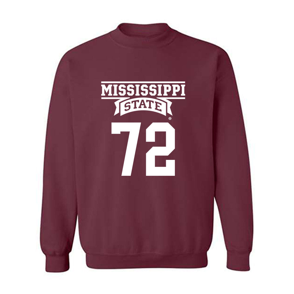 Mississippi State - NCAA Football : Canon Boone - Classic Shersey Crewneck Sweatshirt-0