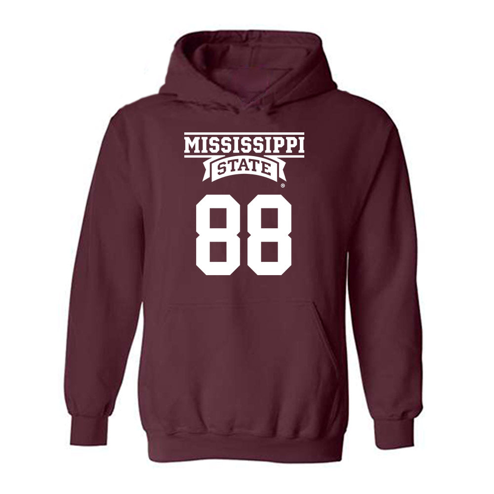Mississippi State - NCAA Football : Ethan Pulliam - Classic Shersey Hooded Sweatshirt-0