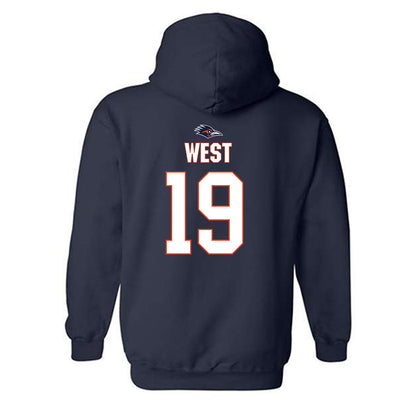 UTSA - NCAA Football : Tyrone West - Classic Shersey Hooded Sweatshirt-1