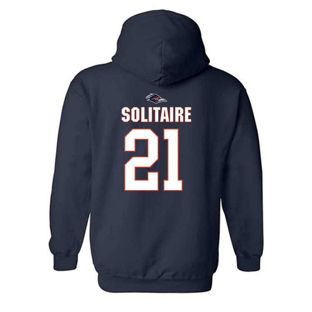 UTSA - NCAA Football : J.C. Solitaire - Classic Shersey Hooded Sweatshirt-1