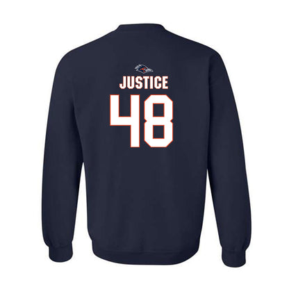 UTSA - NCAA Football : King Justice - Classic Shersey Crewneck Sweatshirt-1