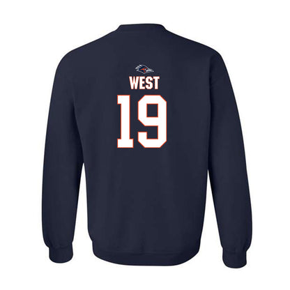 UTSA - NCAA Football : Tyrone West - Classic Shersey Crewneck Sweatshirt-1