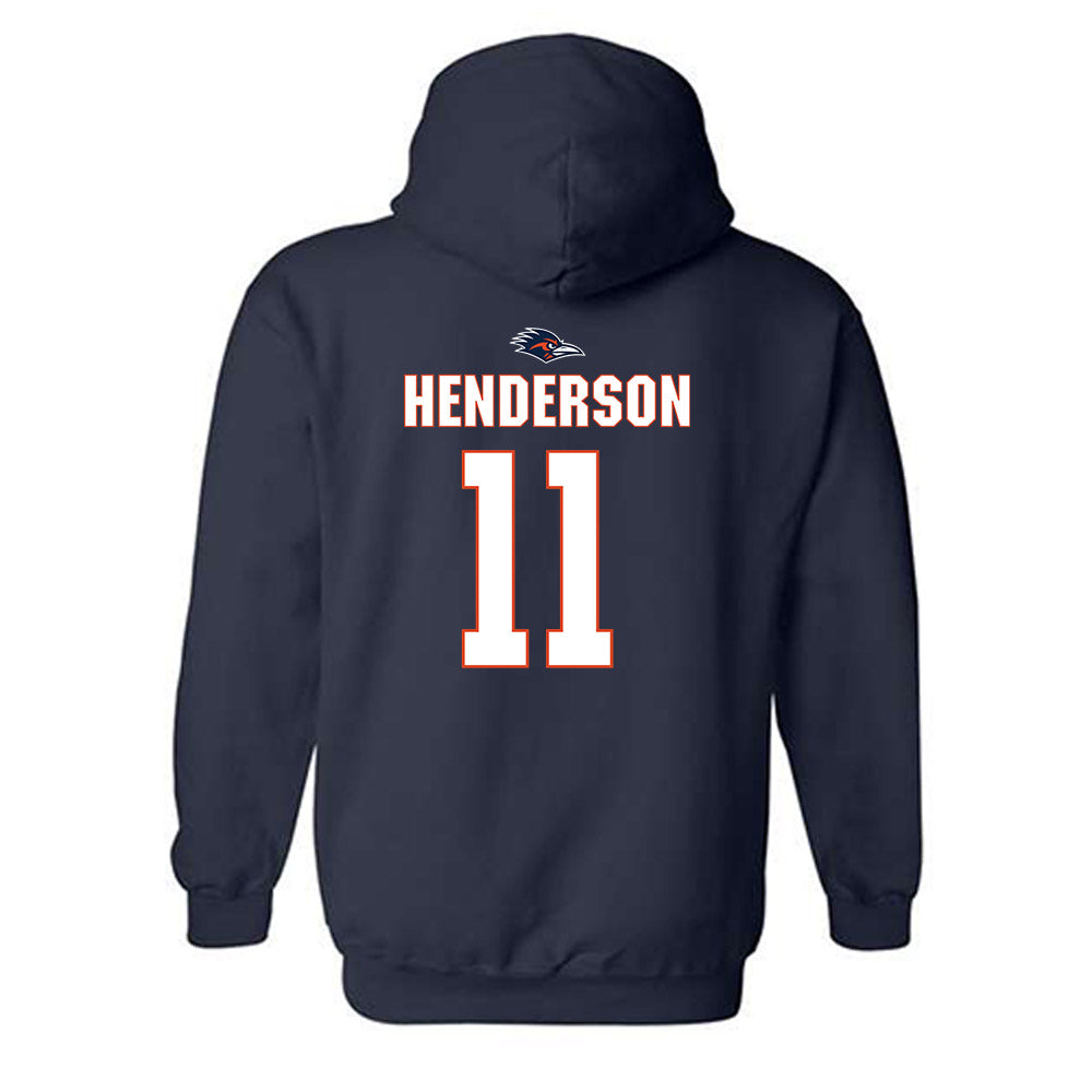 UTSA - NCAA Football : Will Henderson - Classic Shersey Hooded Sweatshirt-1
