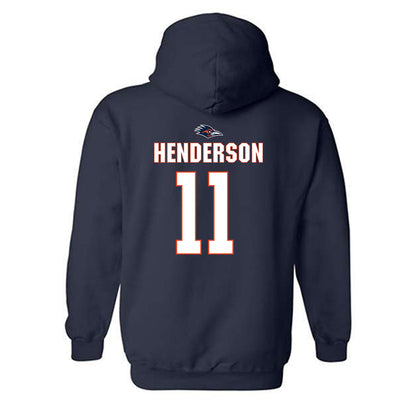 UTSA - NCAA Football : Will Henderson - Classic Shersey Hooded Sweatshirt-1