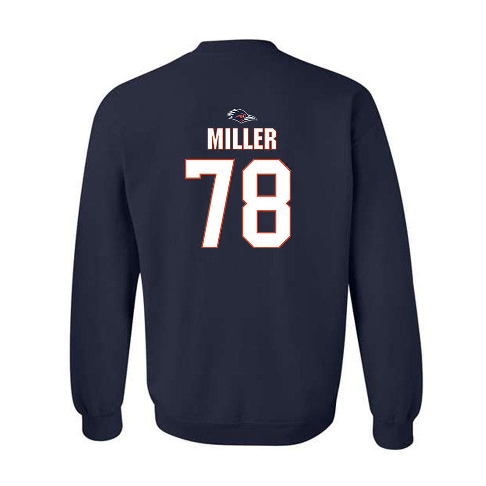 UTSA - NCAA Football : Jonah Miller - Classic Shersey Crewneck Sweatshirt-1