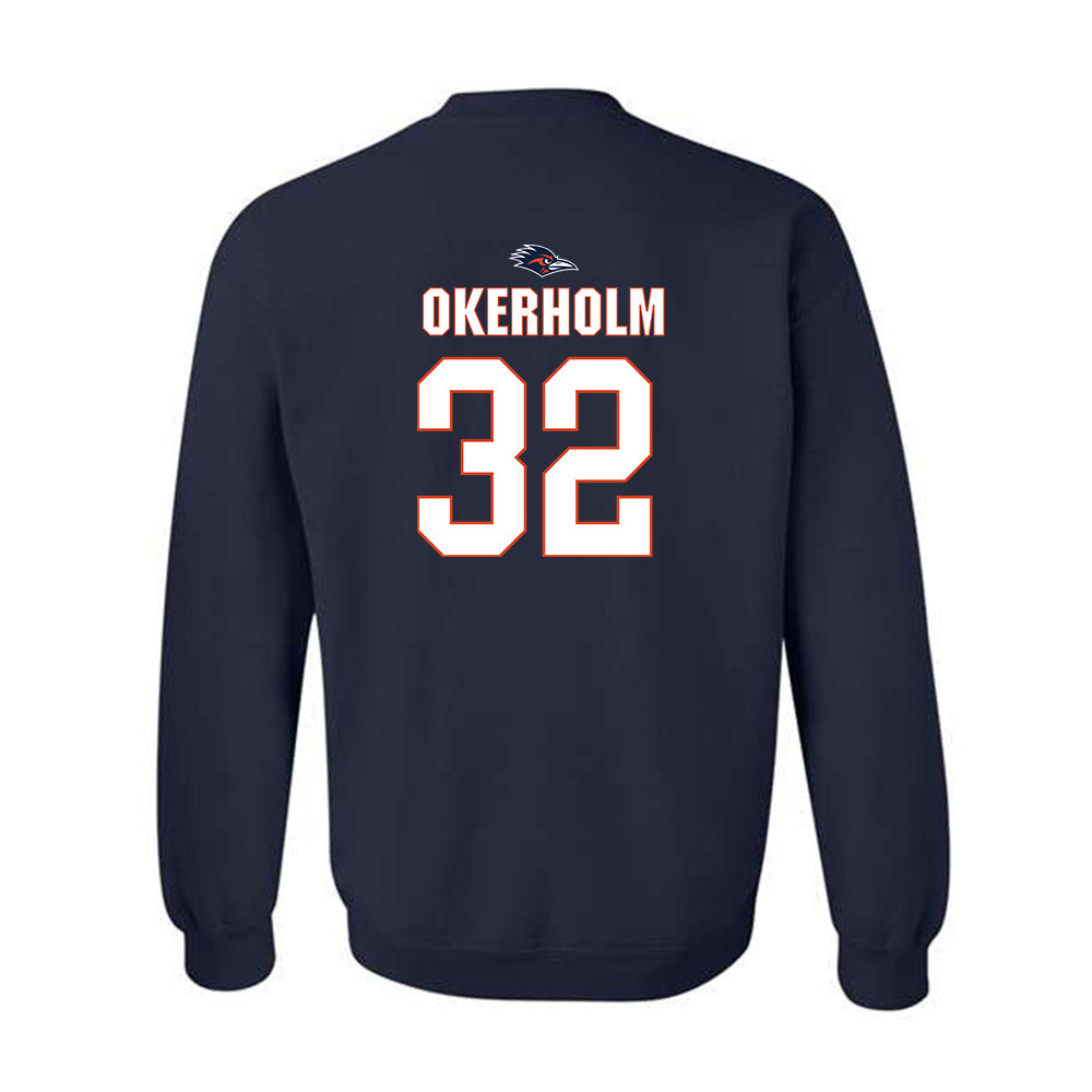 UTSA - NCAA Baseball : Christian Okerholm - Classic Shersey Crewneck Sweatshirt-1