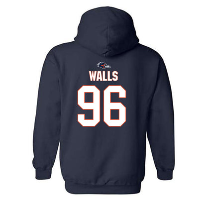 UTSA - NCAA Football : Corey Walls - Classic Shersey Hooded Sweatshirt-1
