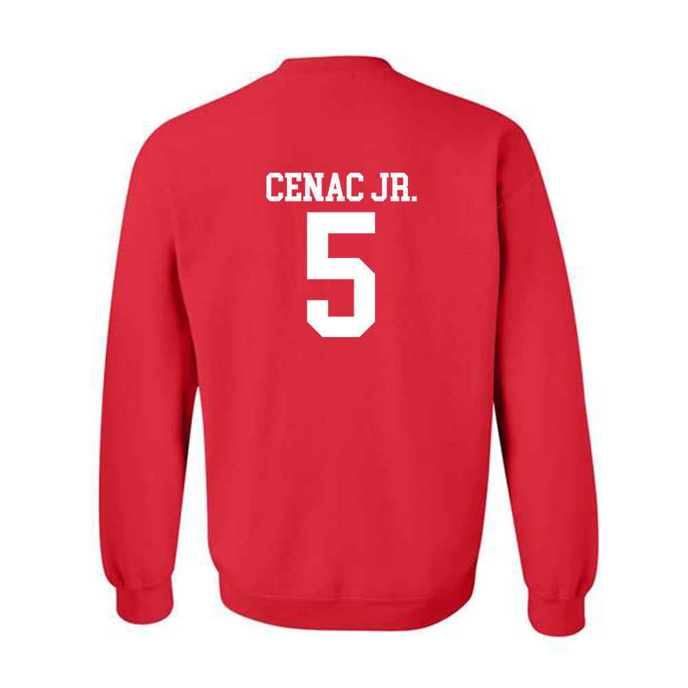 Houston - NCAA Men's Basketball : Chris Cenac Jr. - Classic Shersey Crewneck Sweatshirt-1