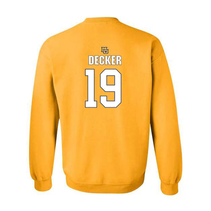Marquette - NCAA Women's Soccer : Meg Decker - Generic Shersey Crewneck Sweatshirt-1