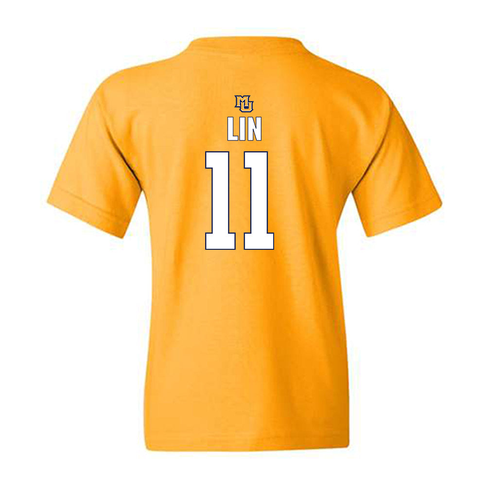 Marquette - NCAA Women's Basketball : Yuhan Lin - Generic Shersey Youth T-Shirt-1