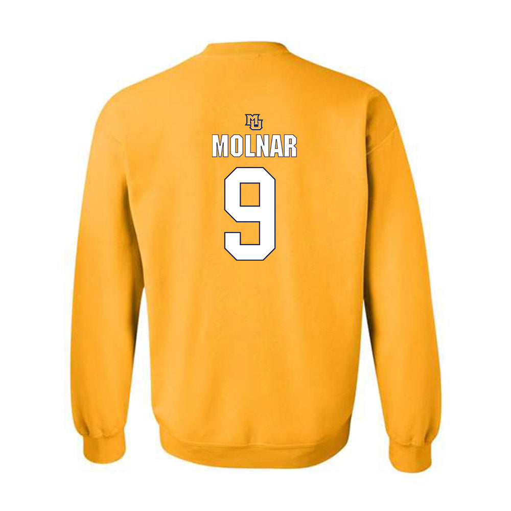 Marquette - NCAA Men's Soccer : Bence Molnar - Generic Shersey Crewneck Sweatshirt-1