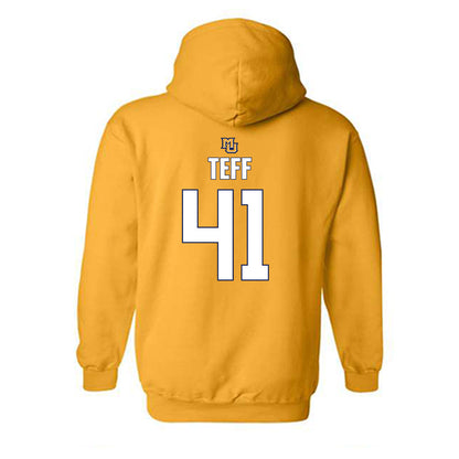 Marquette - NCAA Men's Lacrosse : Troy Teff - Generic Shersey Hooded Sweatshirt-1