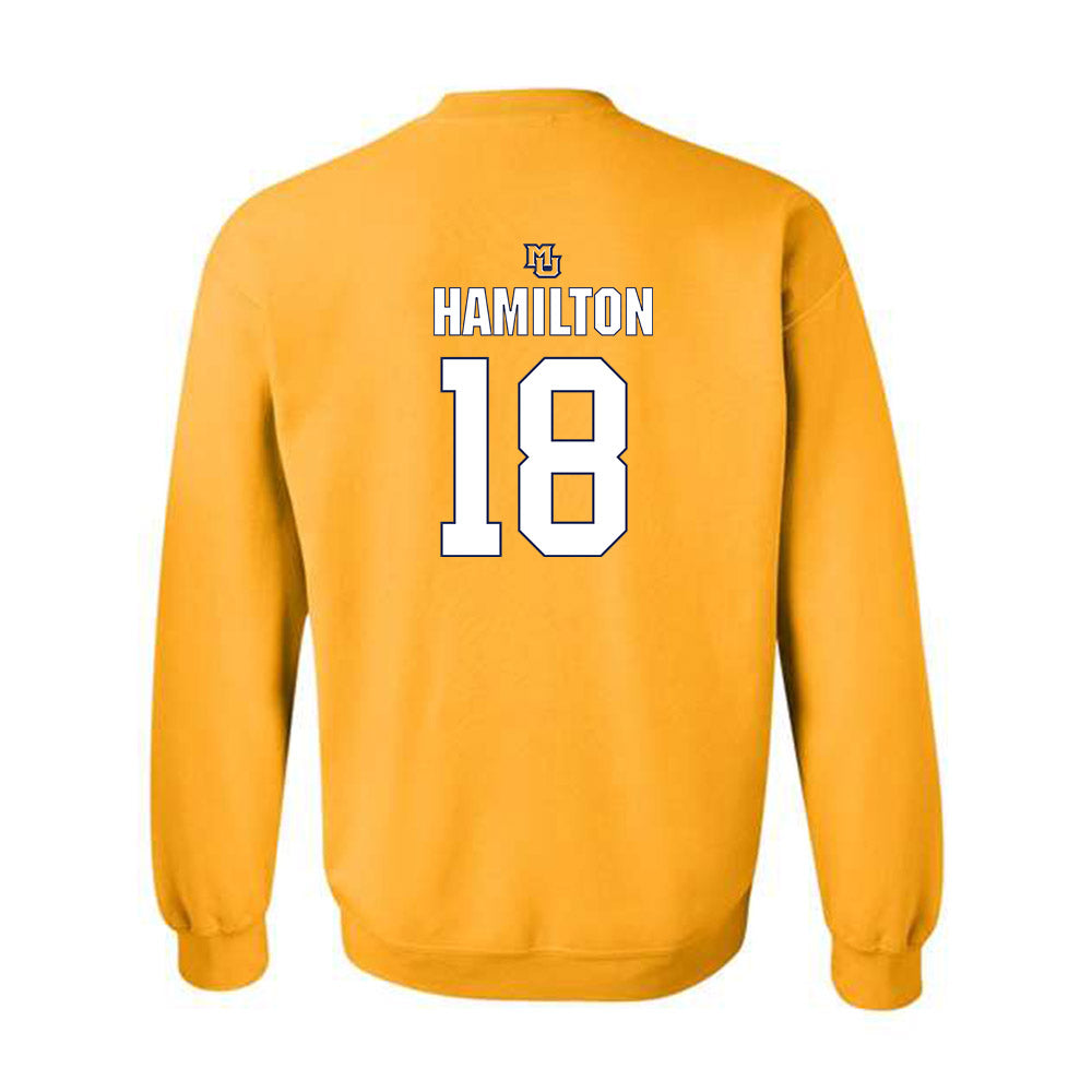 Marquette - NCAA Men's Basketball : Caedin Hamilton - Generic Shersey Crewneck Sweatshirt-1