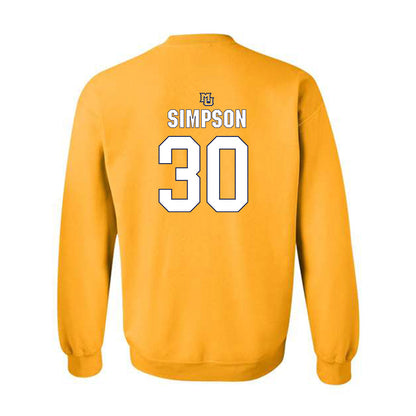 Marquette - NCAA Men's Soccer : Cameron Simpson - Generic Shersey Crewneck Sweatshirt-1