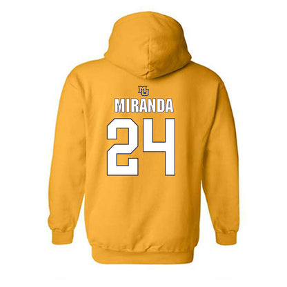 Marquette - NCAA Men's Soccer : Gabriel Miranda - Generic Shersey Hooded Sweatshirt-1