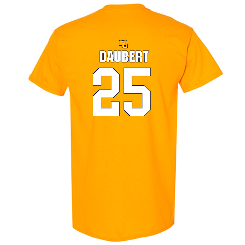 Marquette - NCAA Men's Lacrosse : Justin Daubert - Generic Shersey T-Shirt-1