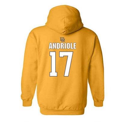 Marquette - NCAA Men's Lacrosse : Thomas Andriole - Generic Shersey Hooded Sweatshirt-1