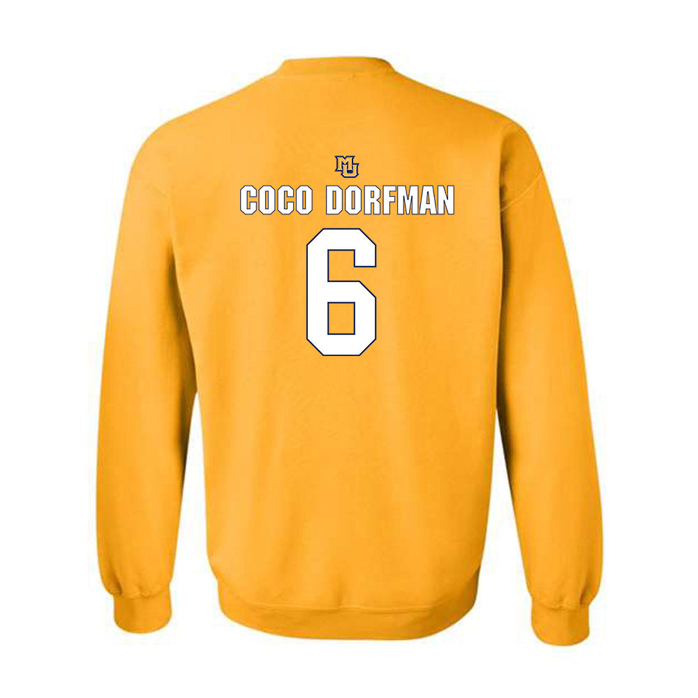 Marquette - NCAA Women's Soccer : Coco dorfman Coco dorfman - Generic Shersey Crewneck Sweatshirt-1