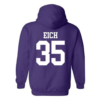 Kansas State - NCAA Baseball : Billy Eich - Classic Shersey Hooded Sweatshirt-1