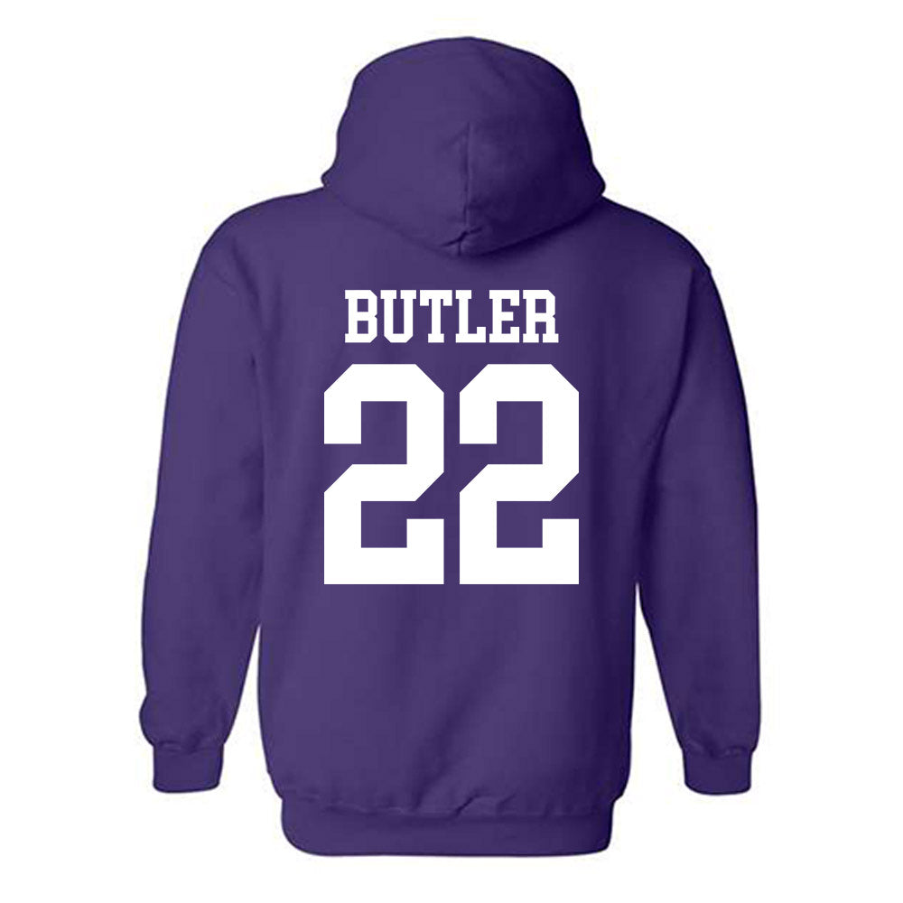 Kansas State - NCAA Baseball : Tazwell Butler - Classic Shersey Hooded Sweatshirt-1