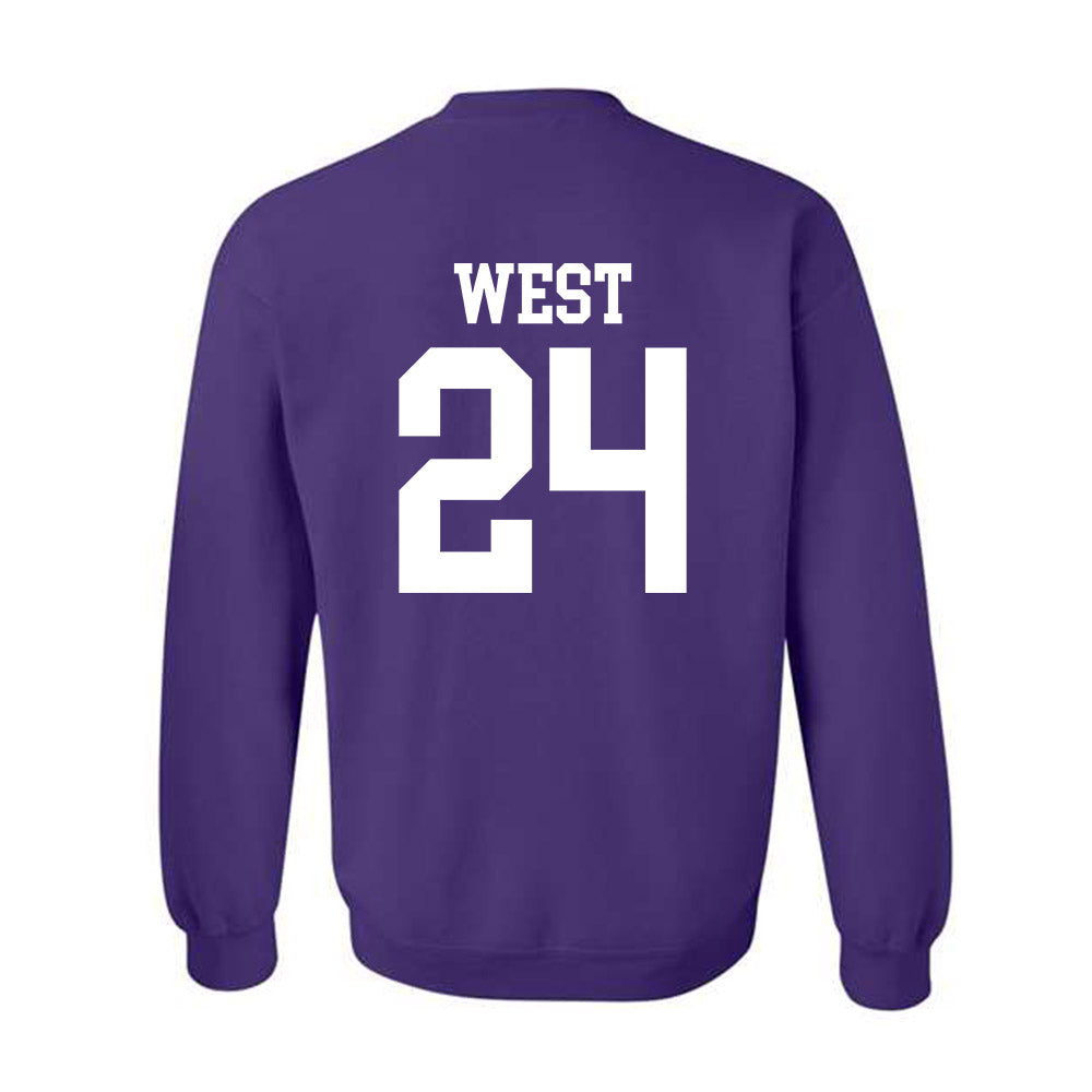 Kansas State - NCAA Football : Tanner West - Classic Shersey Crewneck Sweatshirt-1