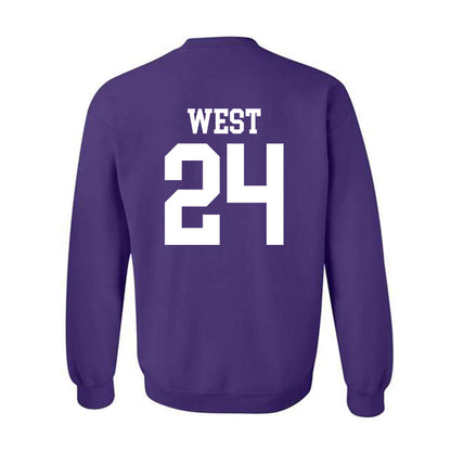 Kansas State - NCAA Football : Tanner West - Classic Shersey Crewneck Sweatshirt-1